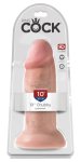 King Cock Model 25 cm – anatomiczny model z przyssawką, naturalny odcień skóry, PVC, kompatybilność strap-on