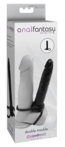 Pipedream Anal Fantasy System – zestaw z elastyczną wkładką i podwójnym pierścieniem, przezroczysty TPR