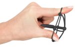 You2Toys Plug intymny z kulkami i klatką – silikonowy model czarny 5,7 cm, system kulkowy, medyczny silikon