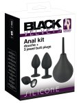 Black Velvets Zestaw 4w1 z systemem prysznicowym i 3 aplikatorami, czarny, różne rozmiary