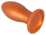 ANOS Big Plug 16 cm z przyssawką, silikonowy, pomarańczowy, stożkowy model XL