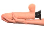 Pipedream Real Feel Deluxe Naturalny model 24 cm z przyssawką, Fanta Flesh, wibracje