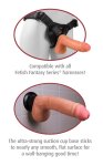 Pipedream Real Feel Deluxe Naturalny model 24 cm z przyssawką, Fanta Flesh, wibracje