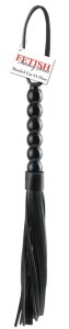 Pipedream Fetish Fantasy Series czarny pejcz do technik bondage 22 cm, poliuretanowy