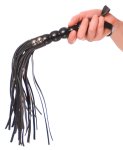 Pipedream Fetish Fantasy Series czarny pejcz do technik bondage 22 cm, poliuretanowy