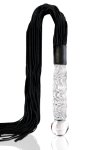 Pipedream Icicles No. 38 - szklany model z rączką i paskami skórzanymi, 63 cm