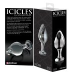 Pipedream Icicles szklany korek do masażu, hipoalergiczny, ręcznie wykonany, 9 cm