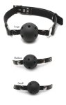 Fetish Fantasy Ball Gag System z wymiennymi kulami 3 rozmiary, regulowany pasek