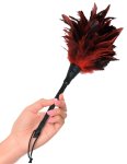 Fetish Fantasy Series czerwone piorko do łaskotania 35,6 cm, ergonomiczny trzonek ABS