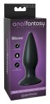 Anal Fantasy Plus Wtyczka z 7-stopniowym systemem wibracji, czarna, silikonowa 11,5 cm