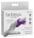 Fantasy For Her Hotspot – silikonowy mini masażer na palec, fioletowy, wodoodporny