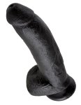 Pipedream King Cock 23 cm czarny – anatomiczny model z przyssawką, realistyczna tekstura