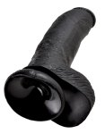 Pipedream King Cock 23 cm czarny – anatomiczny model z przyssawką, realistyczna tekstura