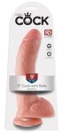 Pipedream King Cock 23 cm jasny – anatomiczny model z przyssawką, realistyczna powierzchnia