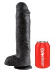 Pipedream King Cock 28 cm czarny – model z anatomicznymi detalami, przyssawka, PVC