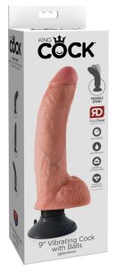 Pipedream King Cock Model 23 cm jasny – elastyczny system z przyssawką, wodoodporny