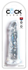Pipedream King Cock Clear 20 cm – przezroczysty model anatomiczny z przyssawką, TPE