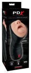 Pipedream PDX Elite Deep Throat Machine intymna z wibracją, 24,5 cm, TPE/ABS, pierścienie