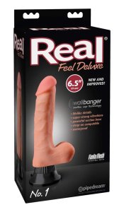 Pipedream Real Feel Deluxe 22 cm anatomiczny model z systemem wibracji i powierzchnią Fanta Flesh