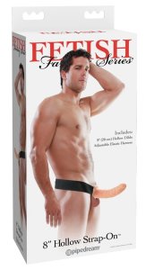 Fetish Fantasy Series Uprząż intymna z nakładką 20 cm regulowana – model anatomiczny PVC