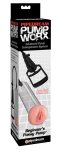 Pipedream Pump Worx Transparentna pompa z anatomicznym mankietem 22 cm i ergonomicznym uchwytem