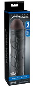 Fantasy X-Tensions Model Black 22,8 cm system powiększający +7,6 cm elastyczny TPE