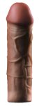 Fantasy X-Tensions Model Brązowy 66% grubszy +5,1 cm powłoka TPE 20,3 cm anatomiczna