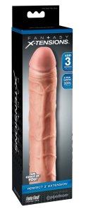 Fantasy X-Tensions nakładka powiększająca +7,6 cm cielista TPE 22,8 cm z anatomiczną końcówką