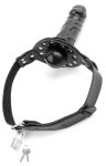 Pipedream Fetish Fantasy Knebel z anatomicznym modułem 17,5 cm czarny z regulacją i zamkiem