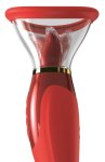 Fantasy For Her 3w1 wibrujący model z funkcją ssącą fioletowy z przyssawką i torbą