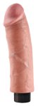 King Cock model 20 cm jasny wibrator z przyssawką anatomiczny elastyczny PVC