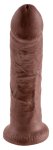 Pipedream King Cock 20 cm ciemny model anatomiczny z przyssawką PVC i teksturą