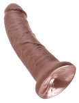 Pipedream King Cock 20 cm ciemny model anatomiczny z przyssawką PVC i teksturą
