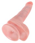 King Cock model 6" przyssawka jasny kolor skory 15 cm PVC anatomiczny