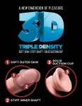 King Cock Plus model 6" Triple Density jasny TPE, przyssawka, anatomiczna tekstura 15 cm