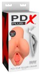 PDX Plus Fanta Flesh model intymny dwukanałowy cielisty, anatomiczny system 16,5 cm