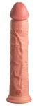 King Cock Elite Model 11" silikonowy z przyssawką, jasny, podwójna gęstość, 28 cm