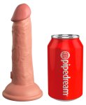 King Cock Elite Silicone 15 cm jasny kolor – model anatomiczny z przyssawką, dual density