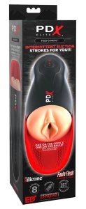 PDX Elite Fuck-O-Matic maszyna intymna z masażerem, podwójny silnik, ładowalna, Fanta Flesh