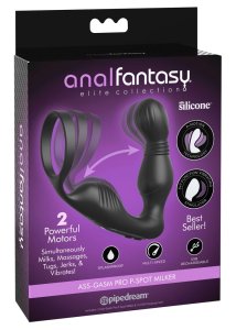 Pipedream Anal Fantasy Elite Pro P-Spot Milker – Silikonowy model z pierścieniem i dwoma silnikami