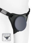 Pipedream Body Dock Elite – Regulowana uprząż z silikonową płytą dokującą 8,6 cm, system mocowania