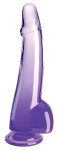 King Cock Clear Fioletowy Model 25 cm – Transparentna maszyna intymna z przyssawką