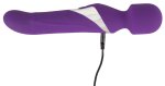 Javida Wand & Pearl – Masażer dwustronny, fioletowy, system perłowy, ładowalny, 24 cm