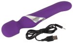 Javida Wand & Pearl – Masażer dwustronny, fioletowy, system perłowy, ładowalny, 24 cm