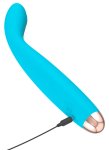 Cuties Mini Wibrator Stymulujący Niebieski 18,7 cm, 7 trybów, silikon medyczny, USB