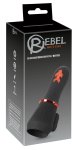 Rebel Glans Machine Intymna, 2 silniki, 10 trybów wibracji, silikon, wodoodporna, 17 cm