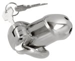 Fetish Collection Chastity Cage II – Metalowy system zabezpieczający, stal nierdzewna, 8,5 cm