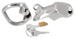 Fetish Collection Chastity Cage II – Metalowy system zabezpieczający, stal nierdzewna, 8,5 cm