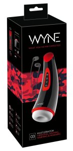 WYNE Model 03 – System intymny wibracyjno-ssący z podgrzewaniem, 7 trybów, 26 cm