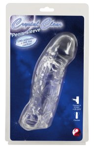 Crystal Clear – Przezroczysta nakładka wydłużająca z anatomicznym pierścieniem, 19,2 cm